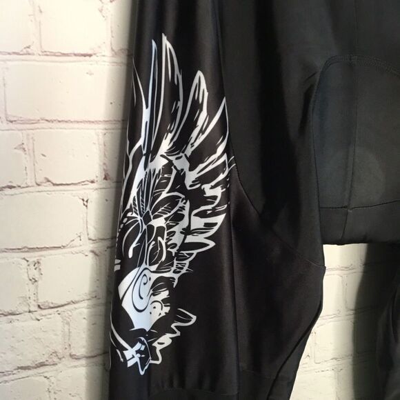 Padded Shockproof‎ mens XXL Cycling Leggings  Shorts blue black Ankle Zip - Picture 9 of 10